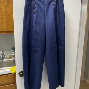 Wide leg Sailor style trousers